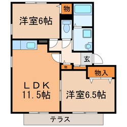 セジュール知多の物件間取画像